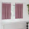 Image de vidaXL Rideaux occultants 2 pcs Rose foncé 140 x 140 cm Velours