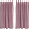 Image de vidaXL Rideaux occultants 2 pcs Rose foncé 140 x 175 cm Velours, Rideaux en Velours Tendance, occultants et Modernes pour Chambres, Salon, économiseurs d'énergie décoratifs