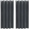Image de vidaXL Rideaux occultants 2 pcs Gris Clair 140 x 175 cm Velours, Rideaux occultants élégants, en Velours Chic, pour Chambre, Salon et décoration intérieure