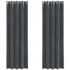 Image de vidaXL Rideaux occultants 2 pcs Gris Clair 140 x 260 cm Velours, Rideaux occultants élégants, en Velours Chic, pour Chambre, Salon et décoration intérieure