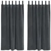 Image de vidaXL Rideaux occultants 2 pcs Gris Clair 140 x 175 cm Velours, Rideaux occultants élégants, en Velours Chic, pour Chambre, Salon et décoration intérieure