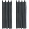Image de vidaXL Rideaux occultants 2 pcs Gris Clair 140 x 225 cm Velours, Rideaux occultants élégants, en Velours Chic, pour Chambre, Salon et décoration intérieure