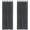 Image de vidaXL Rideaux occultants 2 pcs Gris Clair 140 x 260 cm Velours, Rideaux occultants élégants, en Velours Chic, pour Chambre, Salon et décoration intérieure