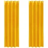 Image de vidaXL Rideaux occultants 2 pcs Jaune Moutarde 140 x 245 cm Velours, Rideaux occultants élégants, en Velours Chic, pour Chambre, Salon et décoration intérieure