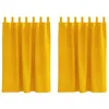 Image de vidaXL Rideaux occultants 2 pcs Jaune Moutarde 140 x 140 cm Velours, Rideaux en Velours Tendance, occultants et Modernes pour Chambres, Salon, économiseurs d'énergie décoratifs