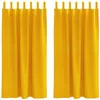 Image de vidaXL Rideaux occultants 2 pcs Jaune Moutarde 140 x 175 cm Velours, Rideaux occultants élégants, en Velours Chic, pour Chambre, Salon et décoration intérieure