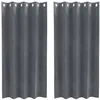 Image de vidaXL Rideaux occultants 2 pcs Gris Clair 140 x 175 cm Velours, Rideaux occultants élégants, en Velours Chic, pour Chambre, Salon et décoration intérieure