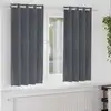 Image de vidaXL Rideaux occultants 2 pcs Gris clair 140 x 175 cm Velours