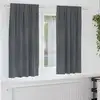 Image de vidaXL Rideaux occultants 2 pcs Gris clair 140 x 175 cm Velours