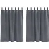 Image de vidaXL Rideaux occultants 2 pc Gris Clair 140 x 140 cm Velours