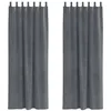 Image de vidaXL Rideaux occultants 2 pcs Gris Clair 140 x 260 cm Velours, Rideaux occultants élégants, en Velours Chic, pour Chambre, Salon et décoration intérieure