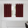 Image de vidaXL Rideaux occultants 2 pcs Bordeaux 140 x 140 cm Velours