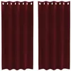 Image de vidaXL Rideaux occultants 2 pcs Bordeaux 140 x 175 cm Velours, Rideaux occultants élégants, en Velours Chic, pour Chambre, Salon et décoration intérieure
