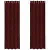 Image de vidaXL Rideaux occultants 2 pcs Bordeaux 140 x 245 cm Velours, Rideaux en Velours Tendance, occultants et Modernes pour Chambres, Salon, économiseurs d'énergie décoratifs