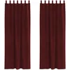 Image de vidaXL Rideaux occultants 2 pcs Bordeaux 140 x 225 cm Velours, Rideaux occultants élégants, en Velours Chic, pour Chambre, Salon et décoration intérieure