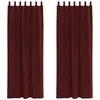 Image de vidaXL Rideaux occultants 2 pcs Bordeaux 140 x 245 cm Velours, Rideaux occultants élégants, en Velours Chic, pour Chambre, Salon et décoration intérieure