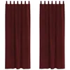 Image de vidaXL Rideaux occultants 2 pcs Bordeaux 140 x 260 cm Velours, Rideaux en Velours Tendance, occultants et Modernes pour Chambres, Salon, économiseurs d'énergie décoratifs