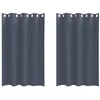 Image de vidaXL Rideaux occultants avec Anneaux 2 pcs Anthracite 175 x 140 cm, Rideaux Modernes pour Le Salon, occultants, draps légers, en Polyester, pour Plus d'intimité