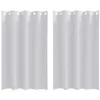 Image de vidaXL Rideaux occultants avec Anneaux 2 pcs Gris pâle 175 x 140 cm, Rideaux de Salon, Rideaux occultants Modernes, traitant la lumière, Options manuelles pour Plus d'intimité