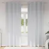 Image de vidaXL Rideaux occultants avec anneaux 2 pcs Gris pâle 260 x 140 cm