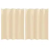 Image de vidaXL Rideaux occultants avec Anneaux 2 pcs Crème 140 x 140 cm, Rideaux de Salon, Rideaux occultants Modernes, traitant la lumière, Options manuelles pour Plus d'intimité