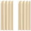 Image de vidaXL Rideaux occultants avec Anneaux 2 pcs Crème 225 x 140 cm, Rideaux Modernes pour Le Salon, occultants, draps légers, en Polyester, pour Plus d'intimité