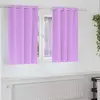 Image de vidaXL Rideaux occultants avec anneaux 2 pcs Violet 140 x 140 cm