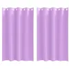 Image de vidaXL Rideaux occultants avec Anneaux 2 pcs Violet 175 x 140 cm, Rideaux Modernes pour Le Salon, occultants, draps légers, en Polyester, pour Plus d'intimité