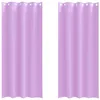 Image de vidaXL Rideaux occultants avec Anneaux 2 pcs Violet 260 x 140 cm, Rideaux Modernes pour Le Salon, occultants, draps légers, en Polyester, pour Plus d'intimité