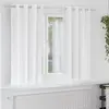 Image de vidaXL Rideaux occultants avec anneaux 2 pcs Blanc pur 175 x 140 cm