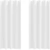Image de vidaXL Rideaux occultants avec Anneaux 2 pcs Blanc Pur 245 x 140 cm, Rideaux Modernes pour Le Salon, occultants, draps légers, en Polyester, pour Plus d'intimité