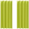 Image de vidaXL Rideaux occultants avec Anneaux 2 pcs Vert 245 x 140 cm, Rideaux Modernes pour Le Salon, occultants, draps légers, en Polyester, pour Plus d'intimité