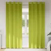 Image de vidaXL Rideaux occultants avec anneaux 2 pcs Vert 245 x 140 cm