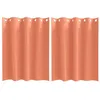 Image de vidaXL Rideaux occultants avec Anneaux 2 pcs Couleur Terre Cuite, Rideaux Modernes pour Le Salon, occultants, draps légers, en Polyester, pour Plus d'intimité