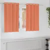 Image de vidaXL Rideaux occultants avec anneaux 2 pcs Couleur terre cuite