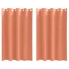 Image de vidaXL Rideaux occultants avec Anneaux 2 pcs Couleur Terre Cuite, Rideaux Modernes pour Le Salon, occultants, draps légers, en Polyester, pour Plus d'intimité