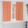Image de vidaXL Rideaux occultants avec anneaux 2 pcs Couleur terre cuite