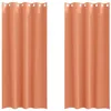 Image de vidaXL Rideaux occultants avec Anneaux 2 pcs Couleur Terre Cuite, Rideaux Modernes pour Le Salon, occultants, draps légers, en Polyester, pour Plus d'intimité