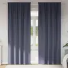 Image de vidaXL Rideaux occultants avec anneaux 2 pcs Anthracite 225 x 140 cm