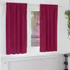 Image de vidaXL Rideaux occultants avec anneaux 2 pcs Bordeaux 175 x 140 cm