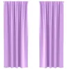 Image de vidaXL Rideaux occultants avec Anneaux 2 pcs Violet 245 x 140 cm, Rideaux Modernes pour Le Salon, occultants, draps légers, en Polyester, pour Plus d'intimité