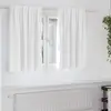 Image de vidaXL Rideaux occultants avec anneaux 2 pcs Blanc lumineux