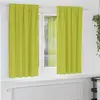Image de vidaXL Rideaux occultants avec anneaux 2 pcs Vert 175 x 140 cm