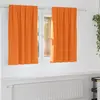 Image de vidaXL Rideaux occultants avec anneaux 2 pcs Orange vif 140 x 140 cm