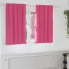Image de vidaXL Rideaux occultants avec anneaux 2 pcs Rose vif 140 x 140 cm