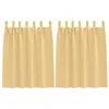 Image de vidaXL Rideaux occultants avec Anneaux 2 pcs Beige 140 x 140 cm, Rideaux de Salon, Rideaux occultants Modernes, traitant la lumière, Options manuelles pour Plus d'intimité