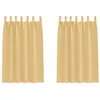 Image de vidaXL Rideaux occultants avec Anneaux 2 pcs Beige 175 x 140 cm, Rideaux Modernes pour Le Salon, occultants, draps légers, en Polyester, pour Plus d'intimité