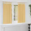Image de vidaXL Rideaux occultants avec anneaux 2 pcs Beige 175 x 140 cm