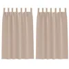 Image de vidaXL Rideaux occultants avec Anneaux 2 pcs Taupe 175 x 140 cm, Rideaux Modernes pour Le Salon, occultants, draps légers, en Polyester, pour Plus d'intimité