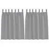 Image de vidaXL Rideaux occultants avec Anneaux 2 pcs Gris Clair 140 x 140 cm, Rideaux Modernes pour Le Salon, occultants, draps légers, en Polyester, pour Plus d'intimité